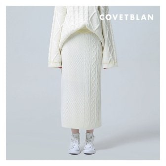 코벳블랑 [COVETBLAN] 여성 니트 H라인 스커트(V206MSK103W)