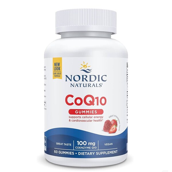 노르딕 내추럴스 코큐텐 CoQ10 100mg 딸기맛 60구미 정