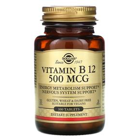 [해외직구] 솔가 비타민 B12 500mcg 100정 3팩 Solgar Vitamin B12 500 mcg 100 Tablets