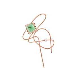 Dancing Objet No.9 Original Green Brooch