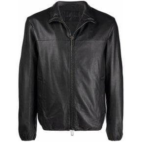 (엠포리오 아르마니) Leather Coat 01R55P01P54999 Black