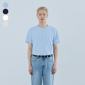 진 남성 라운드넥 로고 반팔티 남여공용 미니 로고 쿨 반팔티셔츠 MQ