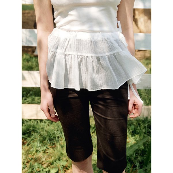 하티 레이어드 스커트 Hati layered skirt_ Ivory