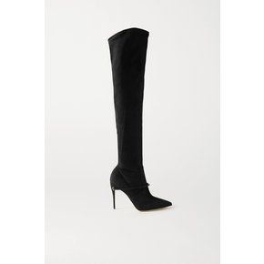 Alessandro 105 Suede Over-the-knee Boots 블랙