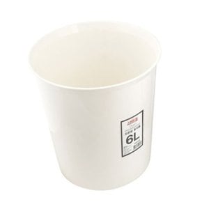 오픈형 휴지통 6L 화이트 사무실 오피스 가정용 (W54CD21)