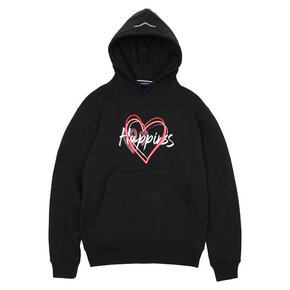 HAPPINESS HERT HOODIE_BLACK