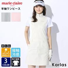 3131898 marie claire GOLF 마리크레일 원피스 레이디스 반소매 골프웨어 브 CA3232239