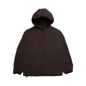 세인트페인 SP 링클 체크 바람막이 브라운