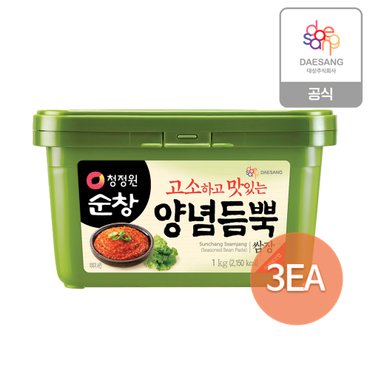 청정원 순창 양념듬뿍쌈장 1kg x3개