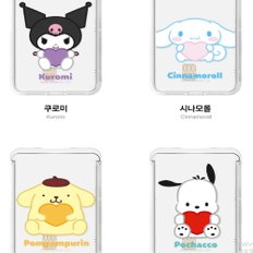 쿠로미 Sanrio 산리오 캐릭터즈 하트 투명 맥세이프 슬라이드 카드지갑 교통카드 tr