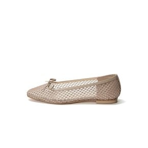 Mesh Ribbon Flat_Beige