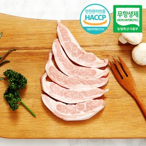 [아우내축산]무항생제HACCP 1등급 한돈 항정살 구이용 500g