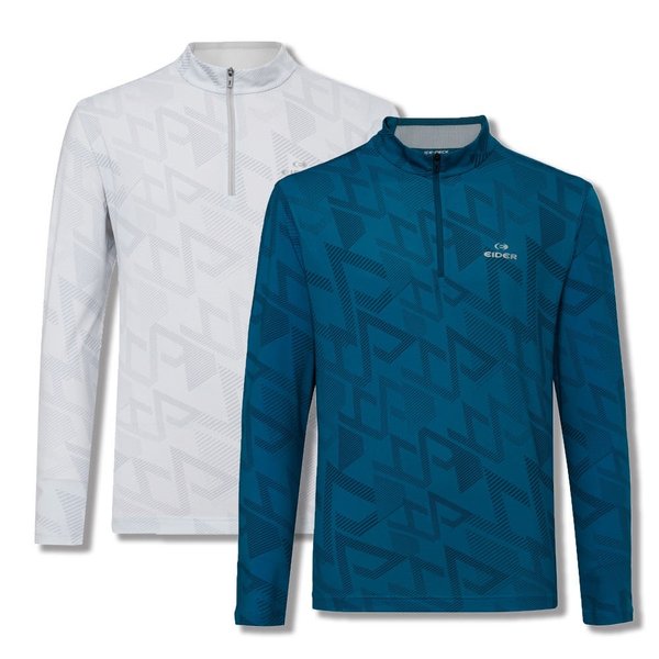 [부산점] 아이스 롱 남성 그래픽 긴팔짚업 티셔츠 DMM25202