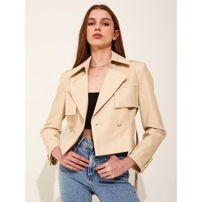 Smith Leather Jacket [Ivory]