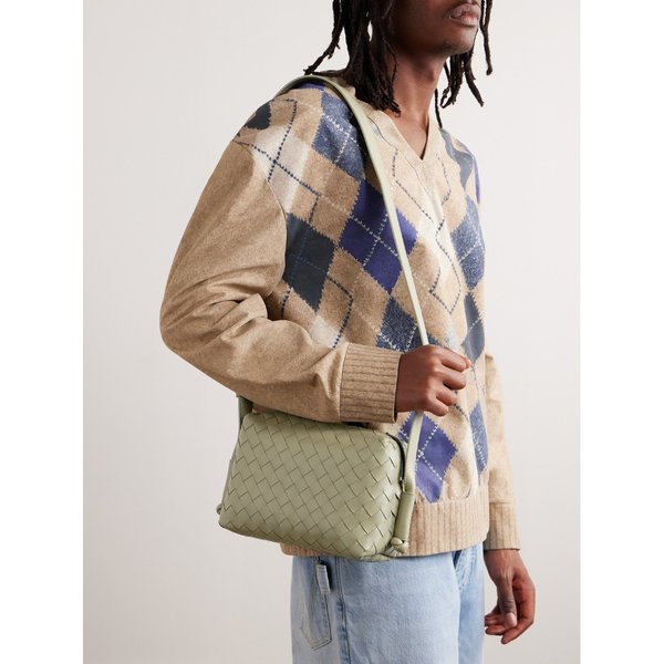 인트레치아토 가죽 메신저 백 1647597317406390