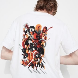 유니클로 재팬 마블 아트 컬렉션 by Mondo UT 그래픽 T셔츠(반소매・레귤러 피트)