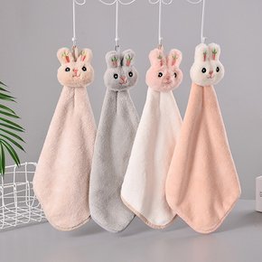 토끼 핸드타올 캐릭터 주방 수건 욕실 답례품 타올 선물 고리수건 핸드 어린이집 주방핸드타올