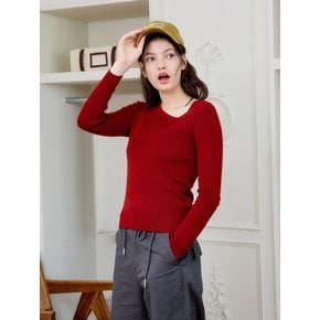 AR_Sloping shoulder knit top_3color