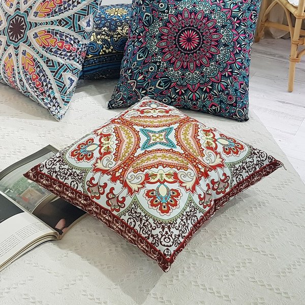 러프 소파 쿠션(솜포함) 45x45 로얄모스크 A 2P