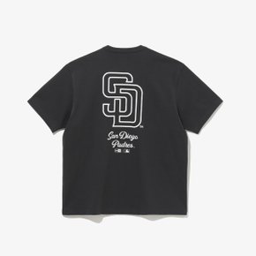 MLB 샌디에이고 파드리스 레터링 티셔츠 다크 섀도우 14179156