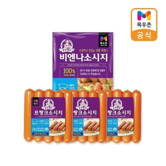 목우촌 주부9단 비엔나450g +프랑크230g x3개