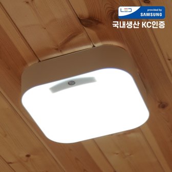 내집에딱 다비드 시스템 LED 센서등 13W 6500K 주광색 흰빛 국산 삼성칩 LED현관등 현관센서등 오늘출발