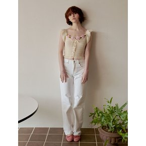 CROCHET FLOWER VEST_IVORY (EEOU2NTR01W)