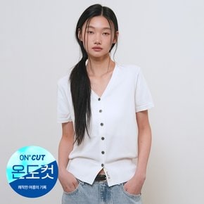WOMAN 온도컷 쿨 에센셜 하프 가디건 [WHITE] / GF2LKC541