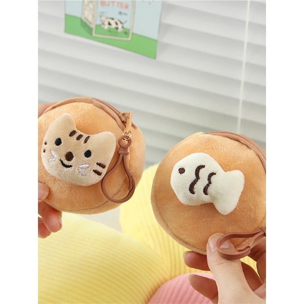 귀여운 미니 물고기 고양이 파우치 동전지갑