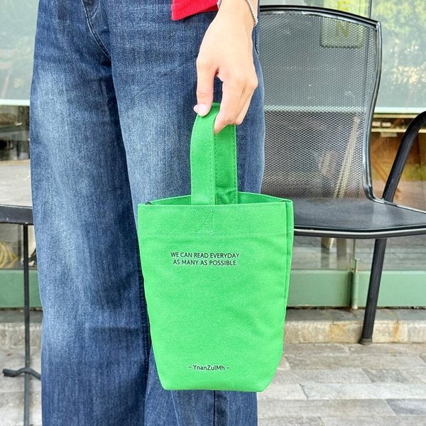 [옷자락] 여성 러블리 캔버스 미니 토트백 핸들 가방