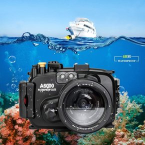 Sea Frogs Sony 16~50mm + 130피트40m 수중 카메라 하우징 방수 케이스 A6000용 렌즈 대응