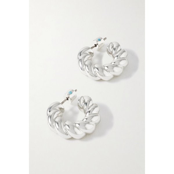 록산느 애슐린 로프 체인 실버톤 후프 귀걸이 46376663162971058