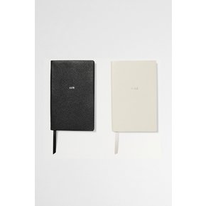 Set Of Two Panama Wedding And Honeymoon Planner Textured-leather Notebooks 화이트