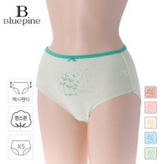 부인용 순면 스판 여 삼각 팬티 5매 BWP0537