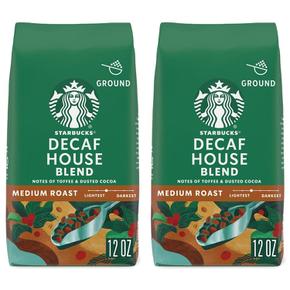 Starbucks 스타벅스 디카페인 하우스 블렌드 분말 스벅커피 340g 2팩 Decaf House Blend