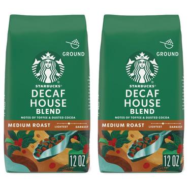  Starbucks 스타벅스 디카페인 하우스 블렌드 분말 스벅커피 340g 2팩 Decaf House Blend