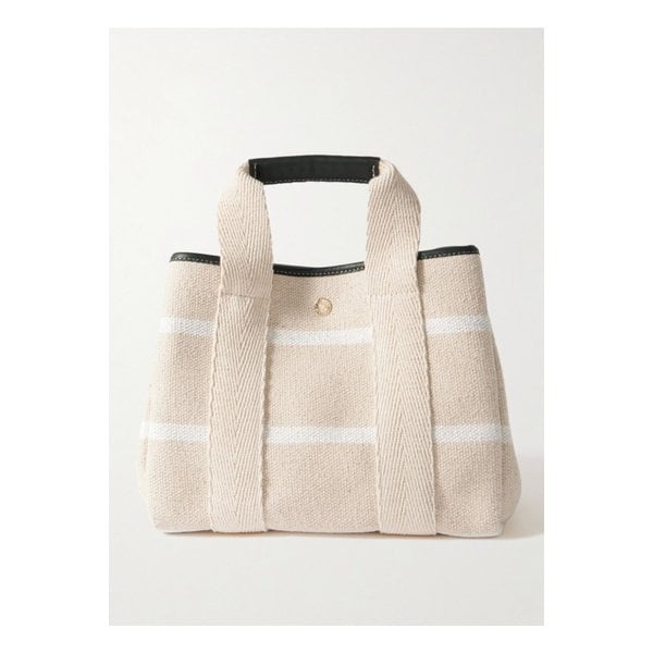 휘 드 베르누이 클럽 트라베르제 스몰 스트라이프 캔버스 토트 46376663162863567