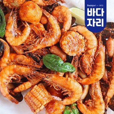 바다자리 신선 보일링씨푸드 3-4인분 국산 홍합 새우 특별 밀키트 미국식요리 씨키트