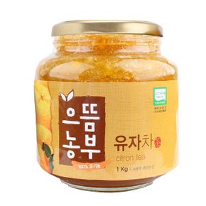 으뜸농부 갈아만들어 향이 진한 유기농 유자청 1kg