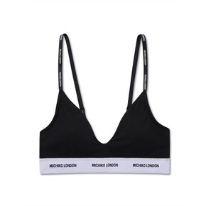 BASIC LOGO BRA TOP BLACK