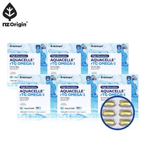 [직구][6통] 엔젯오리진 하이앱솔션 아쿠아셀 rTG 알티지 오메가3(총18개월분)EPA+DHA 비타민D,E