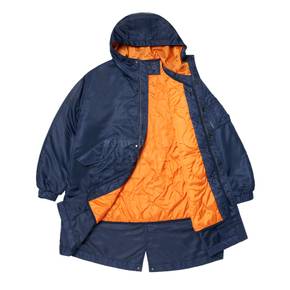 VELCRO WAPPEN NYLON FISHTAIL HOOD JACKET NAVY - 피쉬테일 자켓