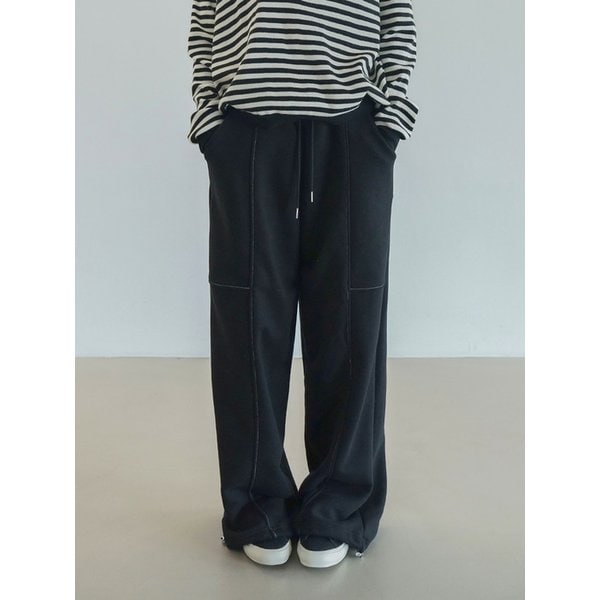 STITCHED JOGGER SWEATPANTS (2COLOR)