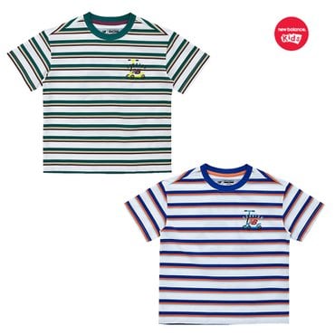 뉴발란스키즈 KIDS RIDER_스트라이프 소로나 반팔티 (NK9EF2602U)