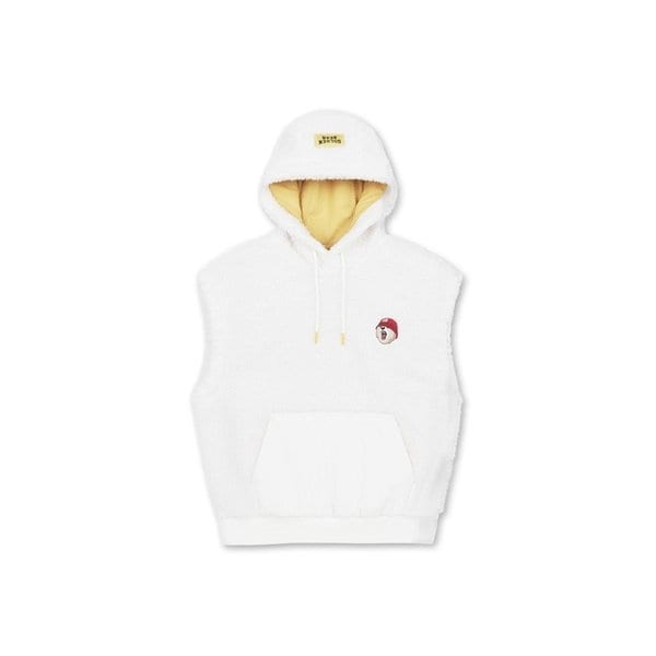 (WOMEN) Fleece Hoody Vest(Ivory)_G5VAW24725IVX