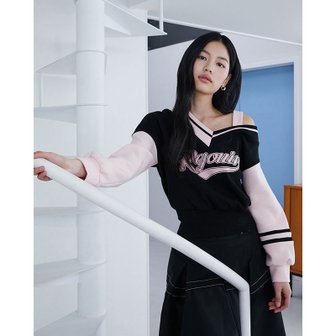 에고이스트 [시흥점] 여성 언발 오프숄더 프린팅 포인트 티셔츠  (ES1CL662)