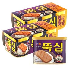 햄 뚝심 340g 3개입X2개(총6개)/국내산 100% 원료육 햄 캔햄 스팸