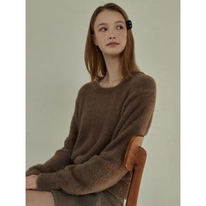 j1080 hairy knit (brown)