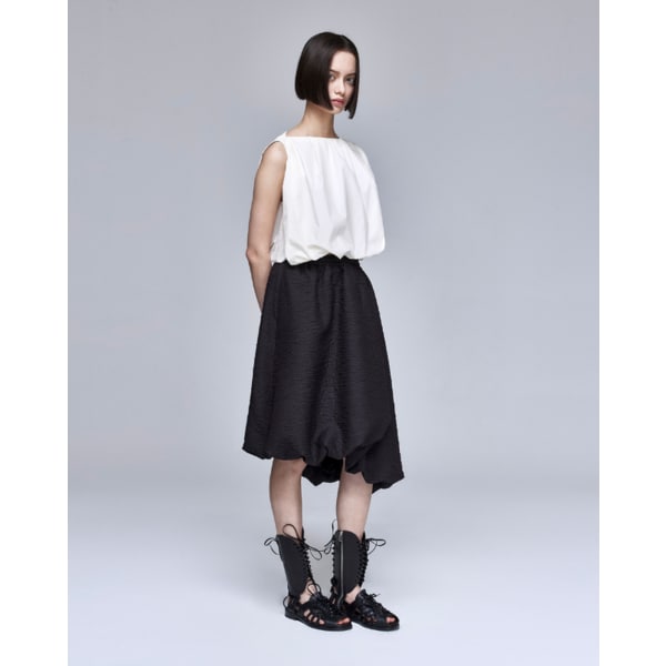 [파주점] [송지오우먼]송지오 드레이프 벌룬 스커트 블랙 WH3SK318BK