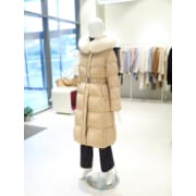 [여주점] 2025 신상 폭스퍼 벨티드 구스롱다운 롱패딩 YP5WH254